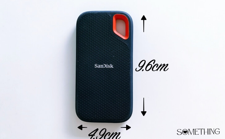 SanDisk（サンディスク）のポータブルSSDのサイズ